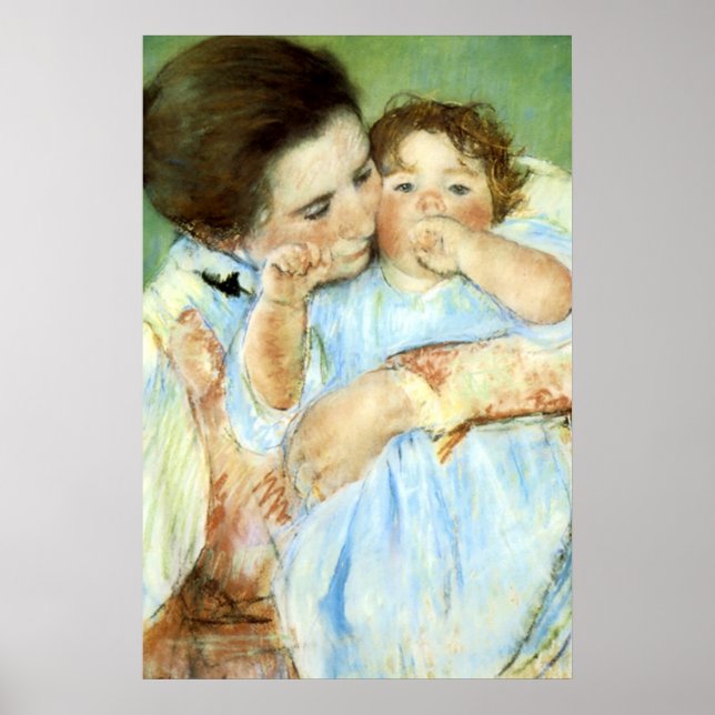 Poster La "mère et l'enfant" de Cassatt (Devant)