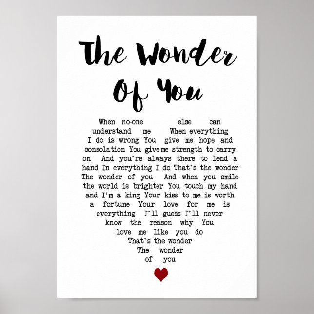 Poster La Merveilleuse De Vous Chanson De Coeur Lyrique W (Devant)