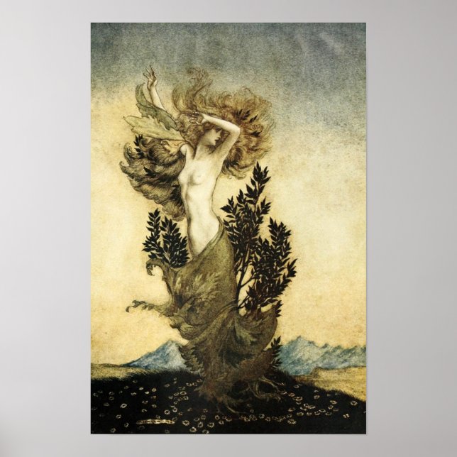 Poster La métamorphose de Daphné en arbre (Devant)