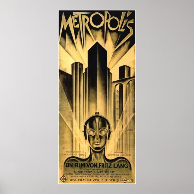 Poster La métropole de Fritz Lang (Devant)