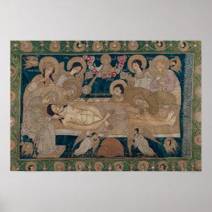 Poster La mise au tombeau, école de Moscou, 1678