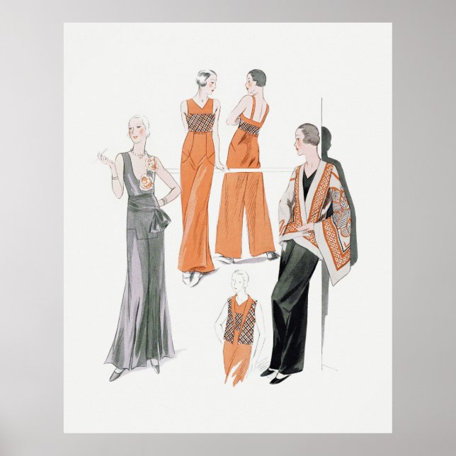 Poster La mode des années 30 (Devant)