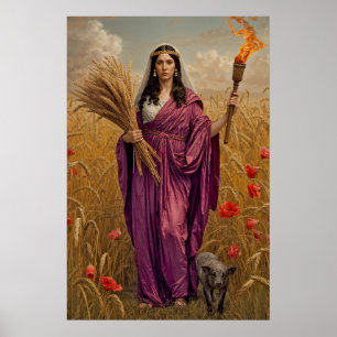 Poster La Moisson Silencieuse de Déméter – Un Portrait Lu