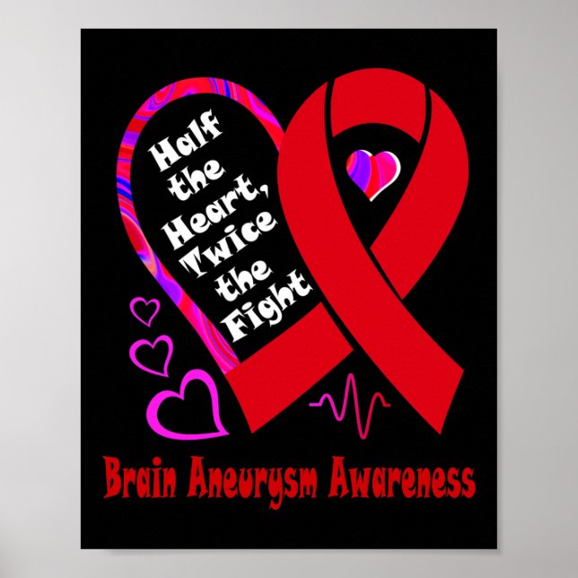 Poster La Moitié Du Coeur Deux Fois Le Combat Cerveau Ane (Devant)