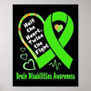 Poster La Moitié Du Coeur Deux Fois Les Handicapés Du Cer