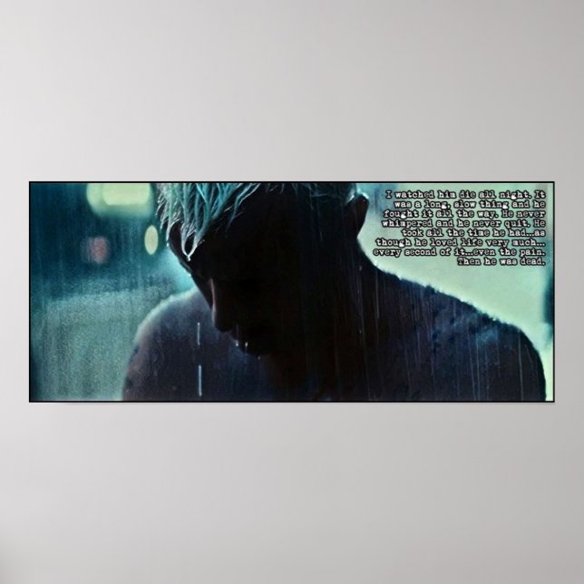 Poster La mort de Roy Batty (Devant)
