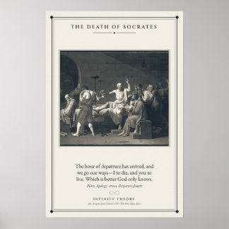 Poster La Mort de Socrate d'après Jacques-Louis David