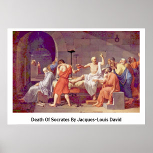 Poster La mort de Socrates par Jacques-Louis David