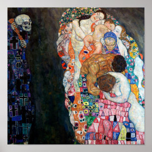 Poster La Mort et la Vie Gustav Klimt
