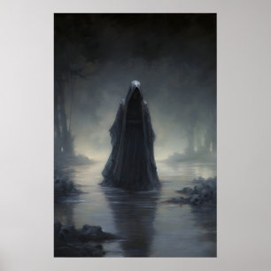 Poster La Mort Faucheuse Académie Sombre et Antique