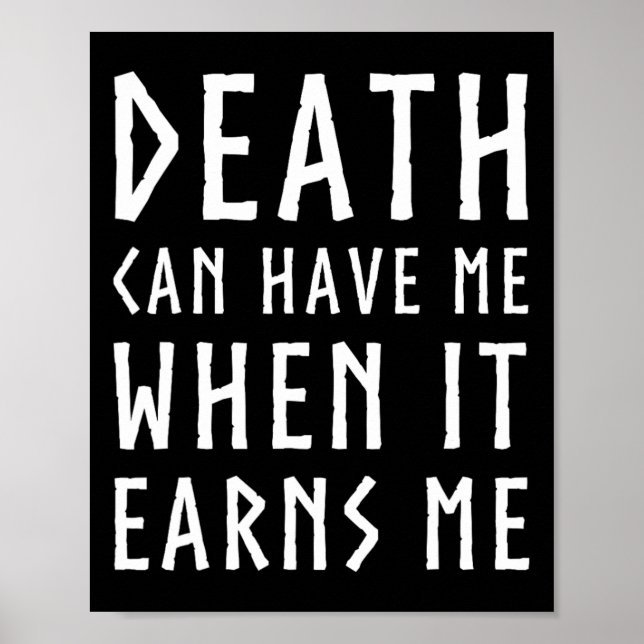 Poster La Mort Peut M'Avoir Quand Il M'Obtient Une Vidéo  (Devant)