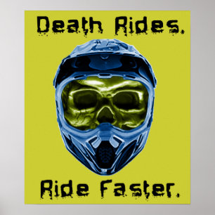 Poster La mort roule en moto cross Dirt Bike Motocross Po