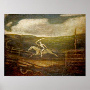 Poster La mort sur un cheval pâle [la voie de course] par