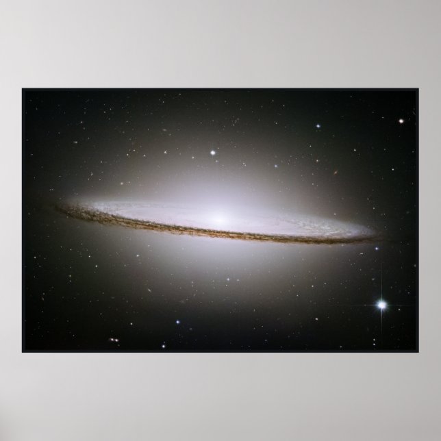 Poster La mosaïque de Hubble de la Galaxie Majestic Sombr (Devant)