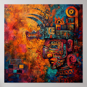 Poster La mosaïque maya : un hommage moderne