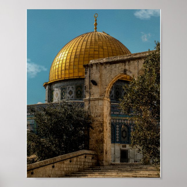 Poster La mosquée Al-Aqsa Jérusalem (Devant)