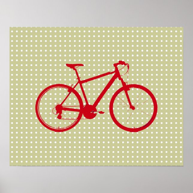 Poster la moto rouge (Devant)