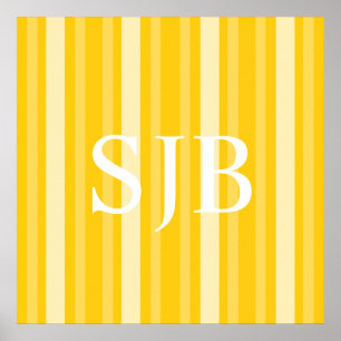 Poster La moutarde de la Victorienne Strip avec le monogr