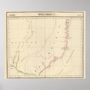 Poster La Mozambique Afrique 47