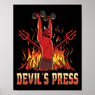 Poster La musculation de la presse de Satan Devil