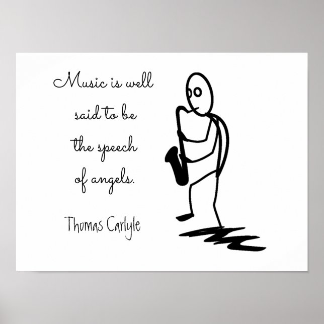Poster La musique est bien dite **Citation** (Devant)