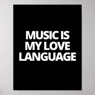 Poster La musique est ma langue d'amour