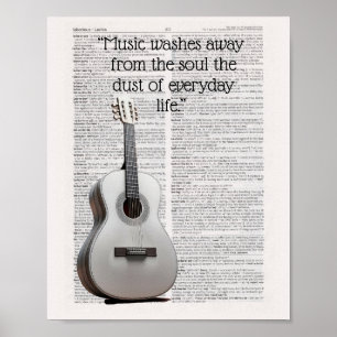 Poster "La musique lave de l'âme la poussière