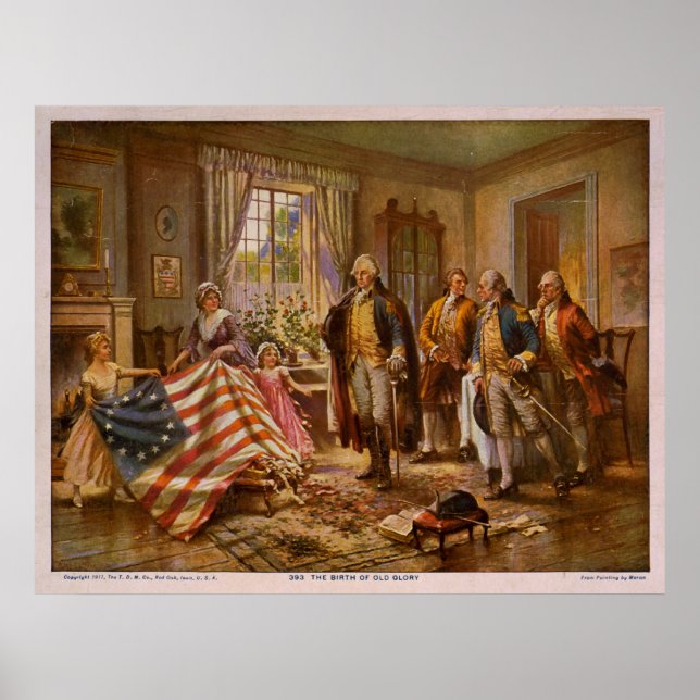 Poster La naissance de la vieille gloire par Percy Moran (Devant)