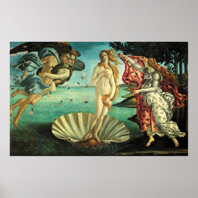 Poster La naissance de Vénus par Sandro Botticelli (Devant)