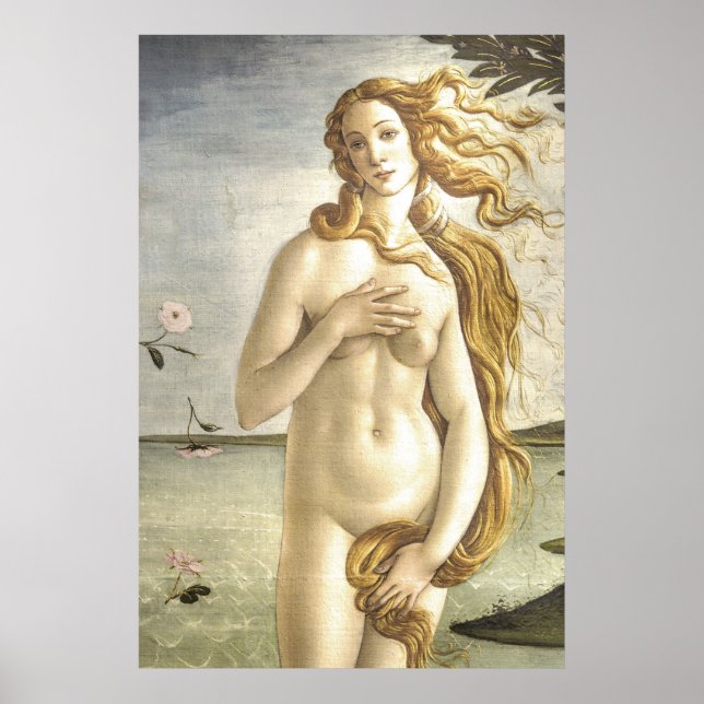 Poster La naissance de Vénus par Sandro Botticelli (Devant)