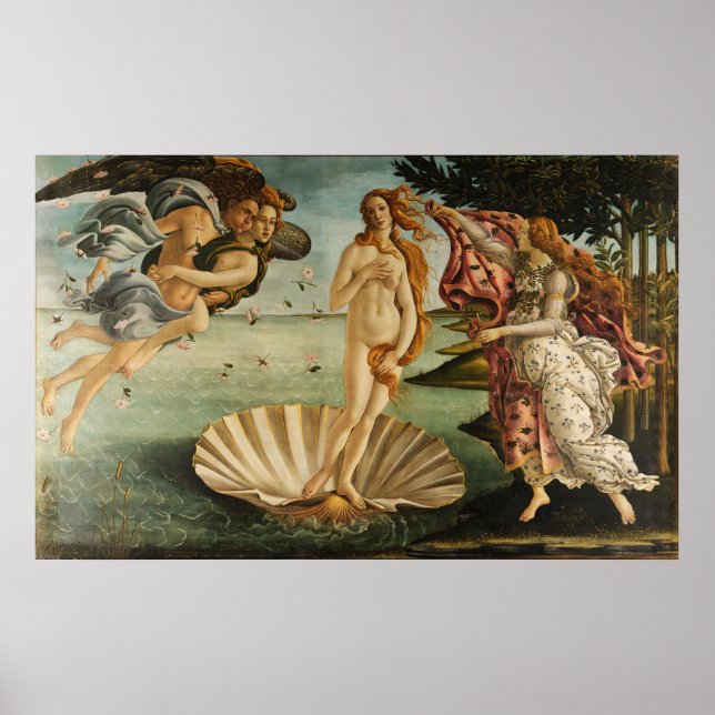 Poster La naissance de Vénus Sandro Botticelli Peinture 1 (Devant)