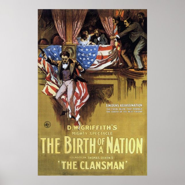 Poster La Naissance D'Une Nation 1915 (Devant)