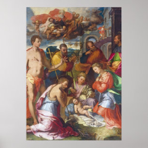 Poster La Nativité, 1534 (huile sur panneau)