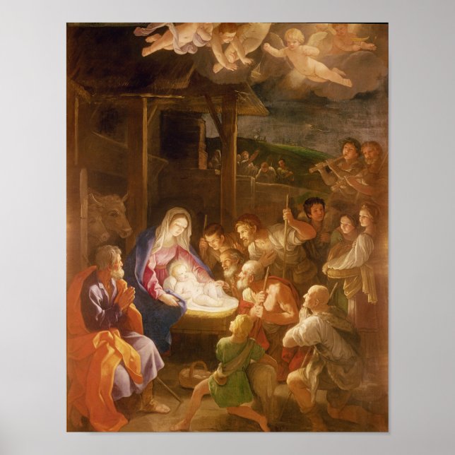 Poster La Nativité à la Nuit, 1640 (Devant)