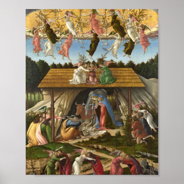 Poster La Nativité Mystique De Sandro Botticelli (Devant)