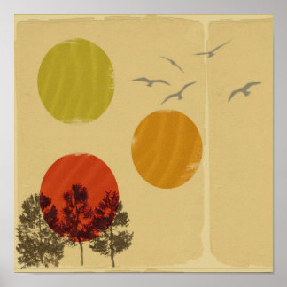 Poster La nature à Retro