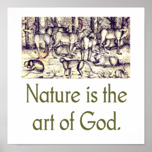 Poster La Nature Est L'Art De Dieu