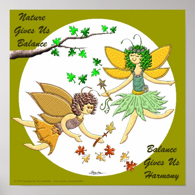 Poster La nature nous donne l'équilibre (Devant)