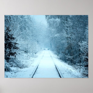 Poster La neige de Noël sur les chemins de fer