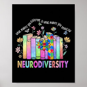 Poster La Neurodiversité Différente Est Belle Autisme Con