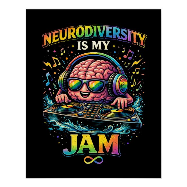 Poster La neurodiversité est mon truc (Devant)