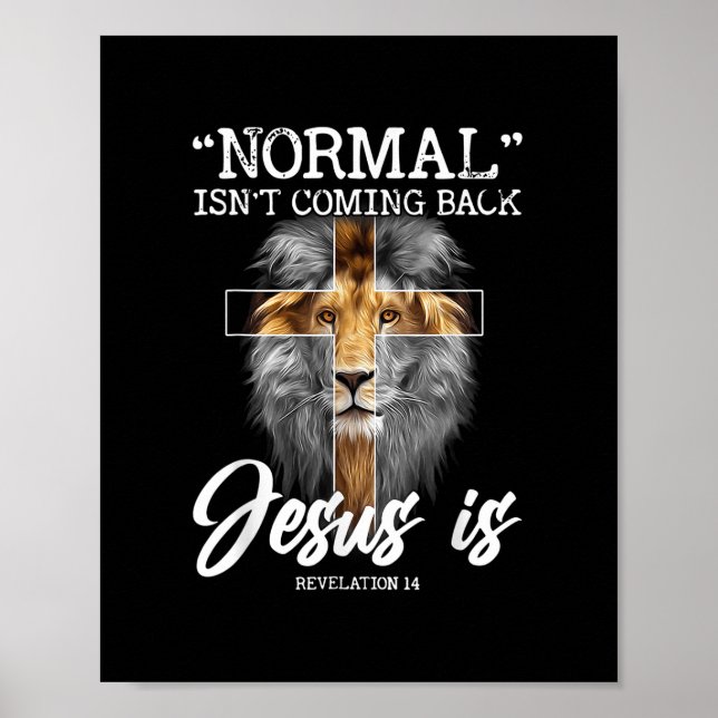 Poster La normale ne revient pas, mais Jésus est révélati (Devant)