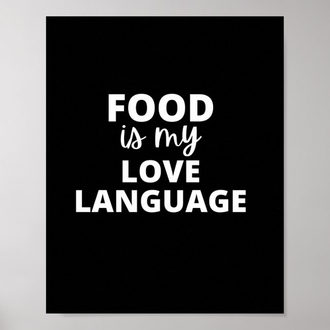Poster La nourriture est ma langue d'amour (Devant)
