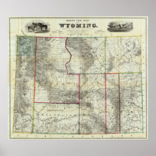 Poster La nouvelle carte de Holt, Wyoming