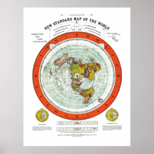 Poster La nouvelle carte du monde de Gleason