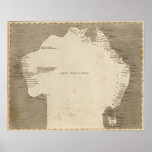 Poster La nouvelle Hollande, Australie