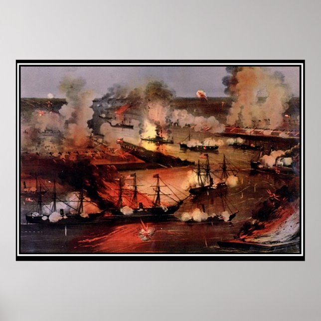 Poster La Nouvelle-Orléans 1862 Guerre de Sécession améri (Devant)