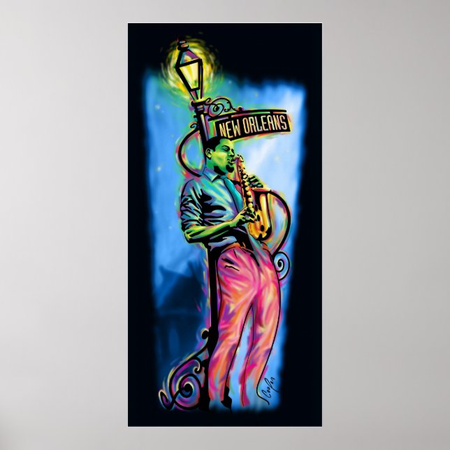 Poster "La Nouvelle-Orléans après la nuit" (Devant)