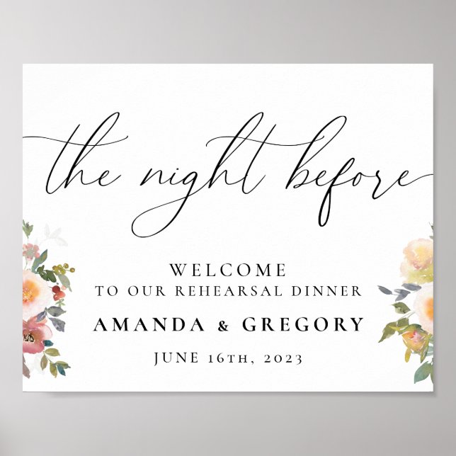 Poster La Nuit Avant Le Dîner De Répétition Mariage (Devant)