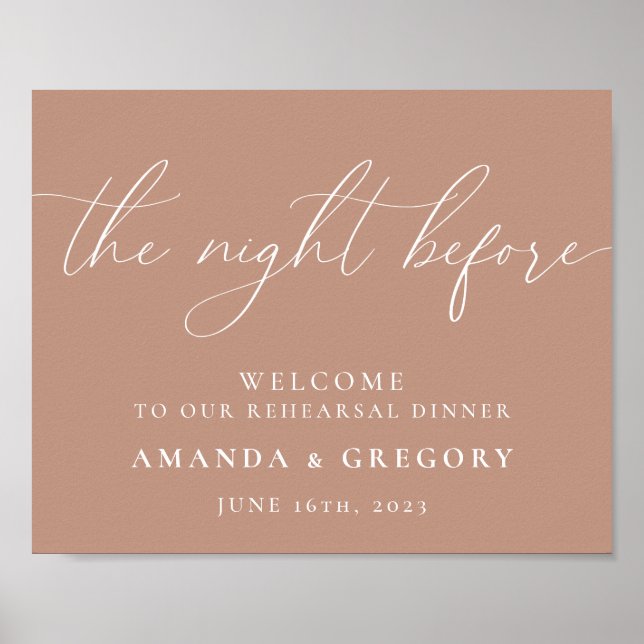 Poster La Nuit Avant Le Dîner De Répétition Mariage (Devant)